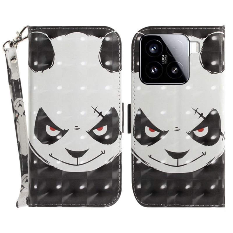 Kotelot Xiaomi 15 Vihainen Panda -avainnauha