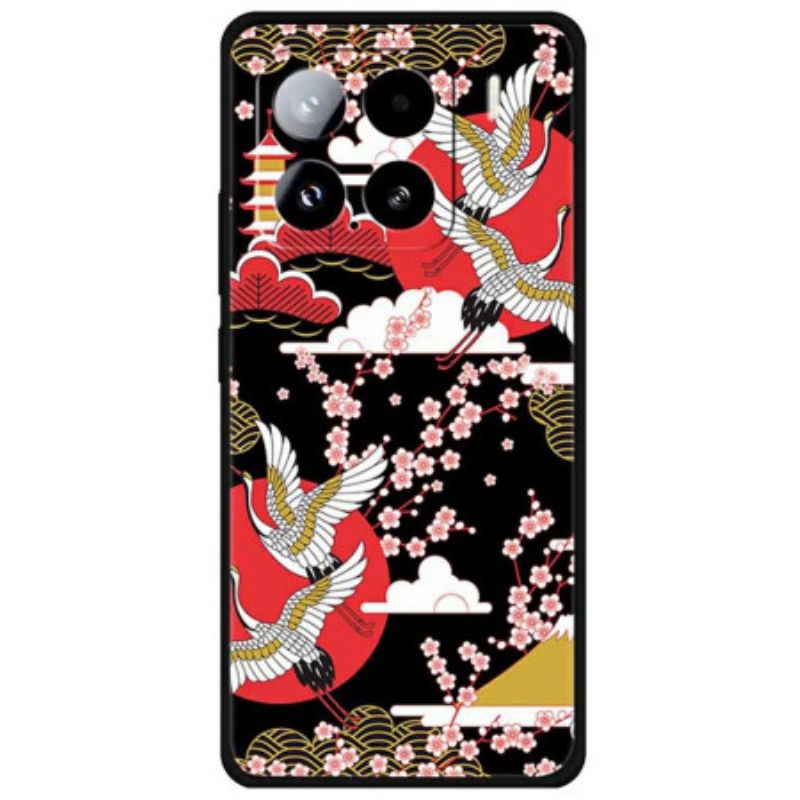 Kuori Xiaomi 15 Neljä Kurkea Lennossa Suojakuori