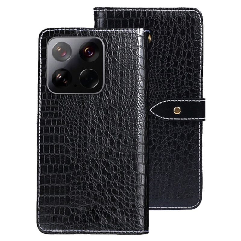 Nahkakotelo Xiaomi 15 Krokotiilikuvioinen Idewei