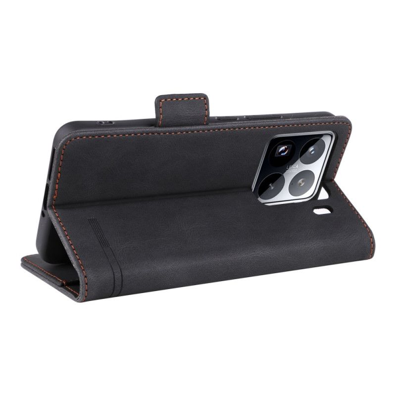 Nahkakotelo Xiaomi 15 Lompakko Metallisella Koristeella