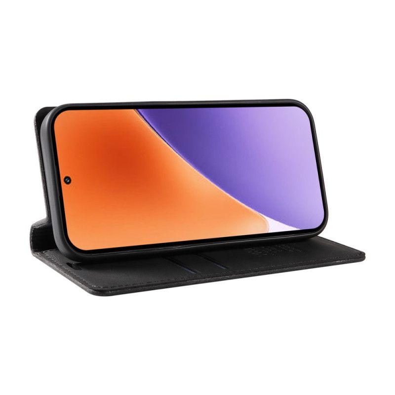 Nahkakotelo Xiaomi 15 Yikatu Mokkanahkaefekti