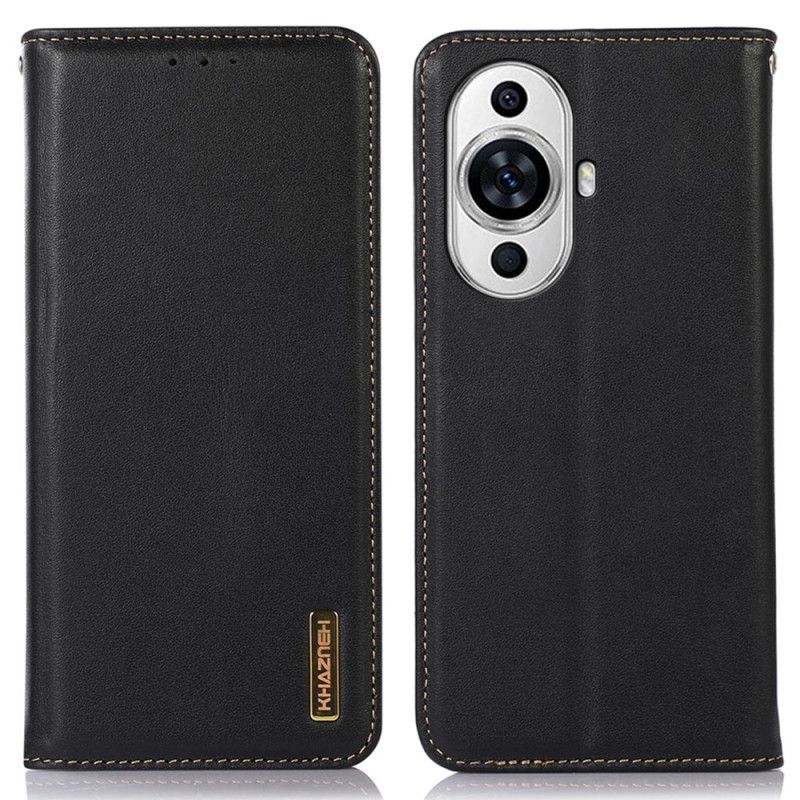 Nahkakotelo Huawei Nova 12s Aito Nahka Rfid-esto Khazneh Suojakuori