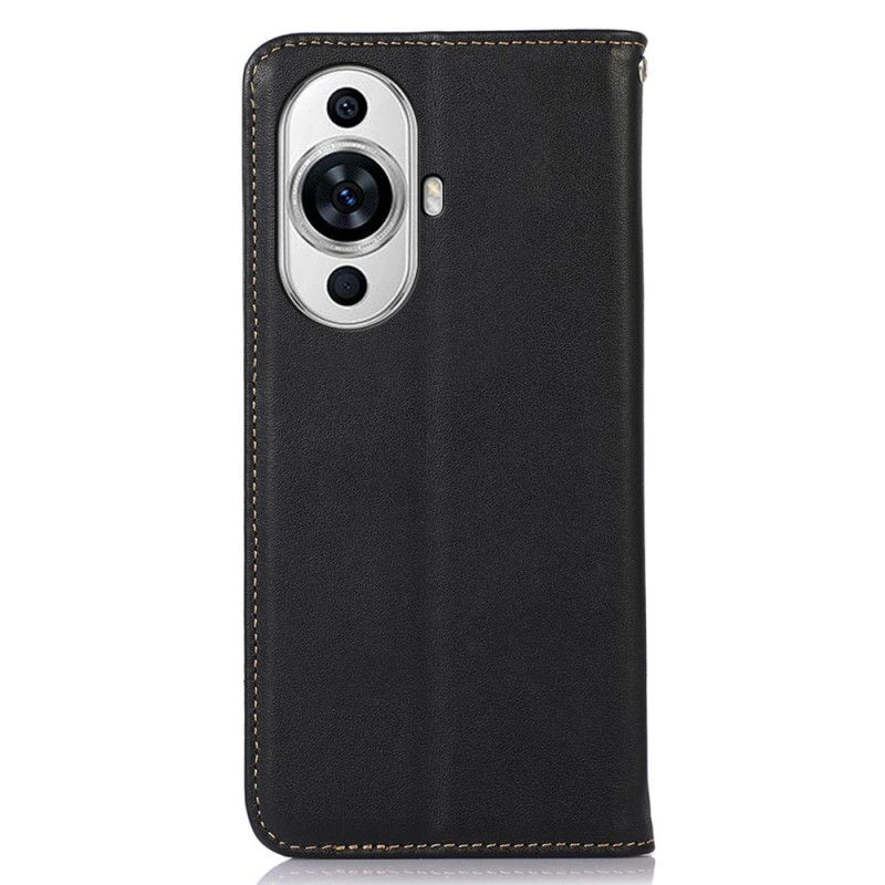 Nahkakotelo Huawei Nova 12s Aito Nahka Rfid-esto Khazneh Suojakuori
