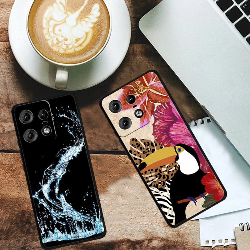 Case Motorola Edge 50 Pro Puhelinkuoret Sinisiä Kukkia
