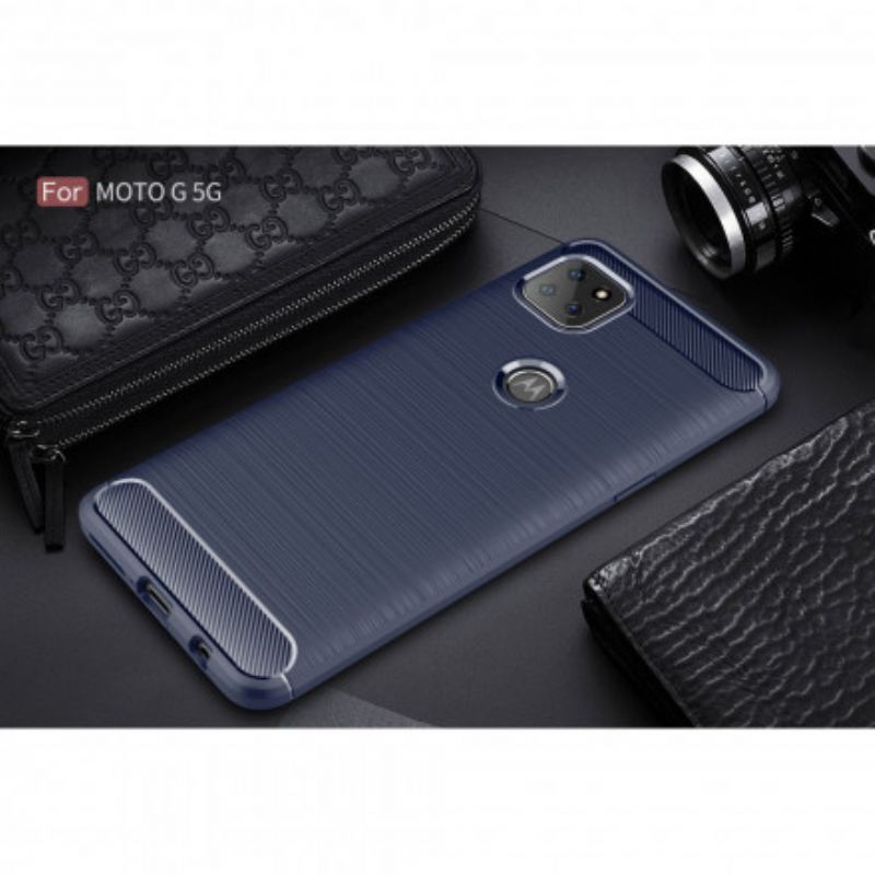 Kuori Case Moto G 5g Puhelinkuoret Harjattua Hiilikuitua