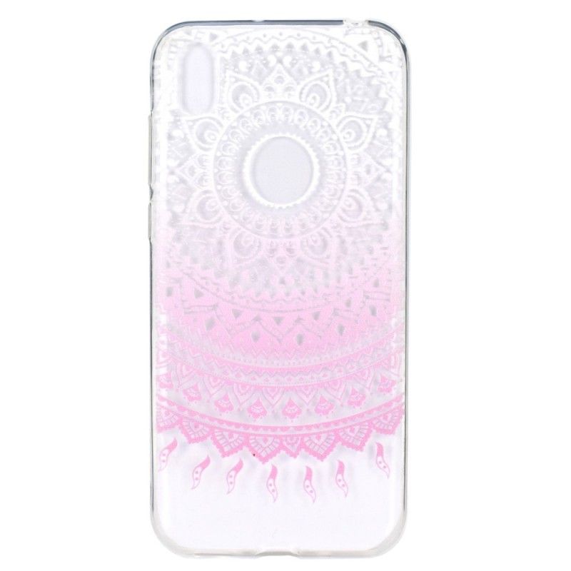 Kuori Huawei Y5 2019 Ruusu Läpinäkyvä Värikäs Mandala Suojakuori