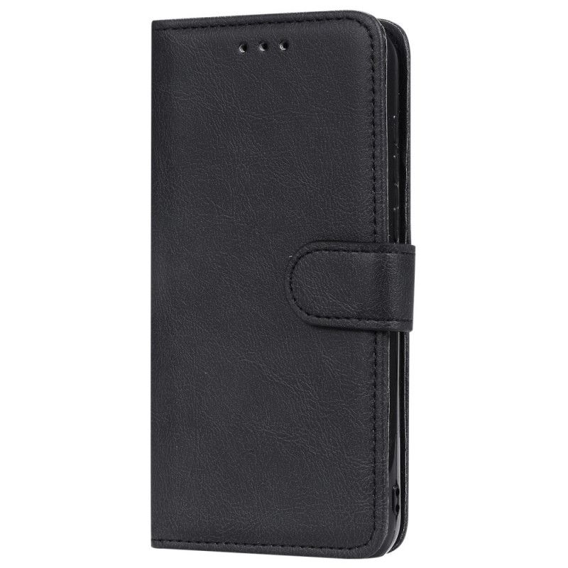 Flip Case Honor 8S Punainen Musta Irrotettava Kuori Hihnalla