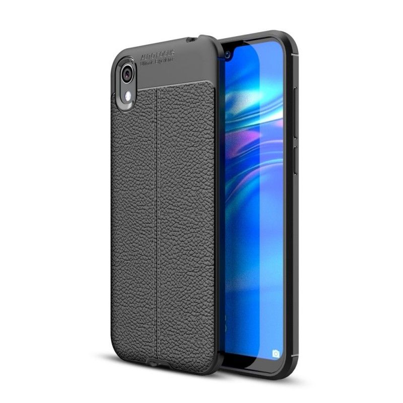 Kuori Honor 8S Punainen Musta Kaksilinjainen Litsi Nahkainen Vaikutus