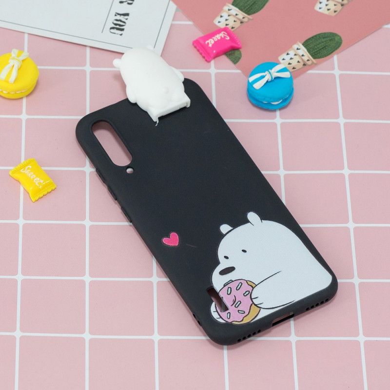 Kuori Xiaomi Mi 9 Lite Kolmiulotteinen Karhu Ja Munkki Suojakuori