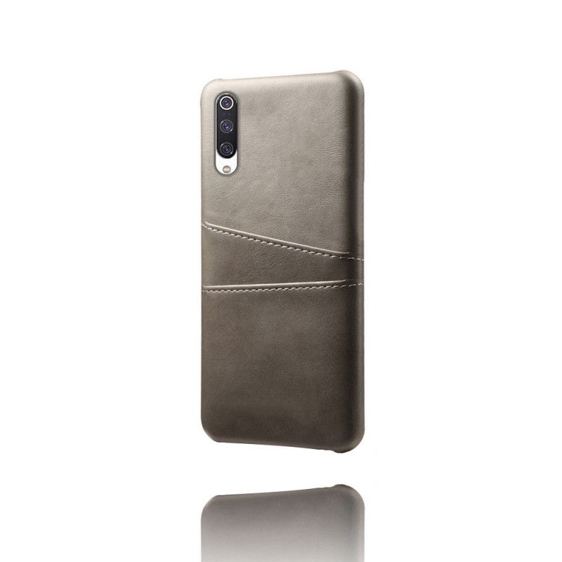 Kuori Xiaomi Mi 9 Lite Tummansininen Punainen Kortin Haltija
