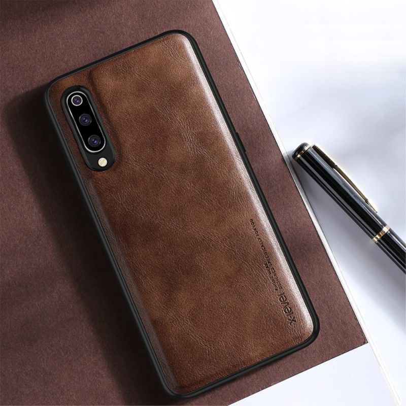Case Kuoret Xiaomi Mi 9 Punainen Musta Puhelinkuoret Vintage Nahkaefekti