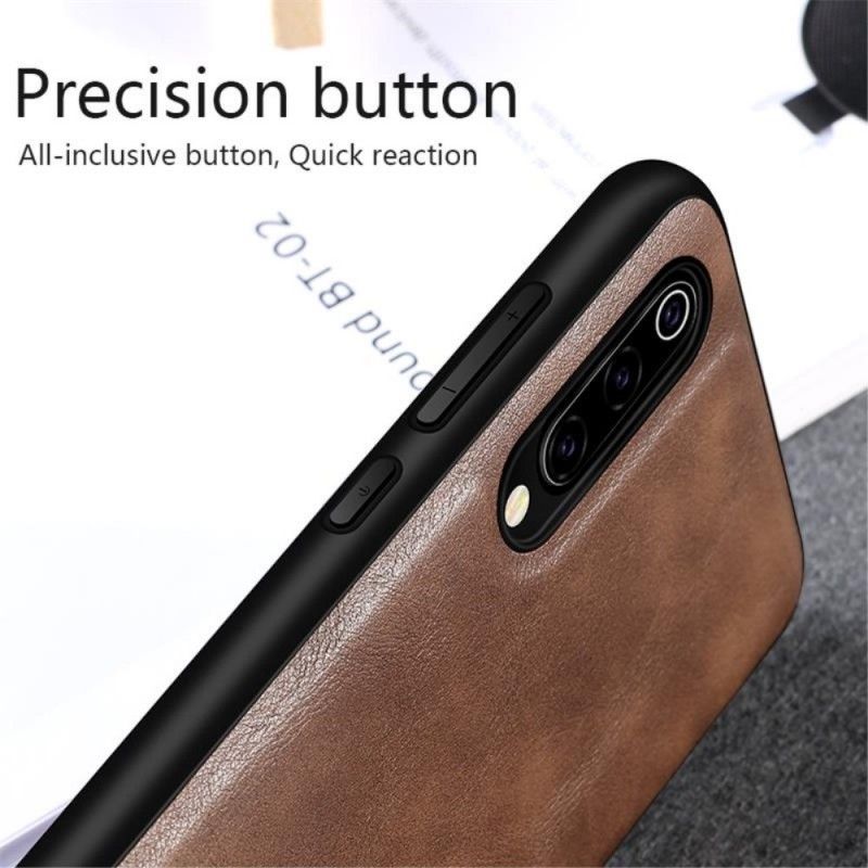 Case Kuoret Xiaomi Mi 9 Punainen Musta Puhelinkuoret Vintage Nahkaefekti