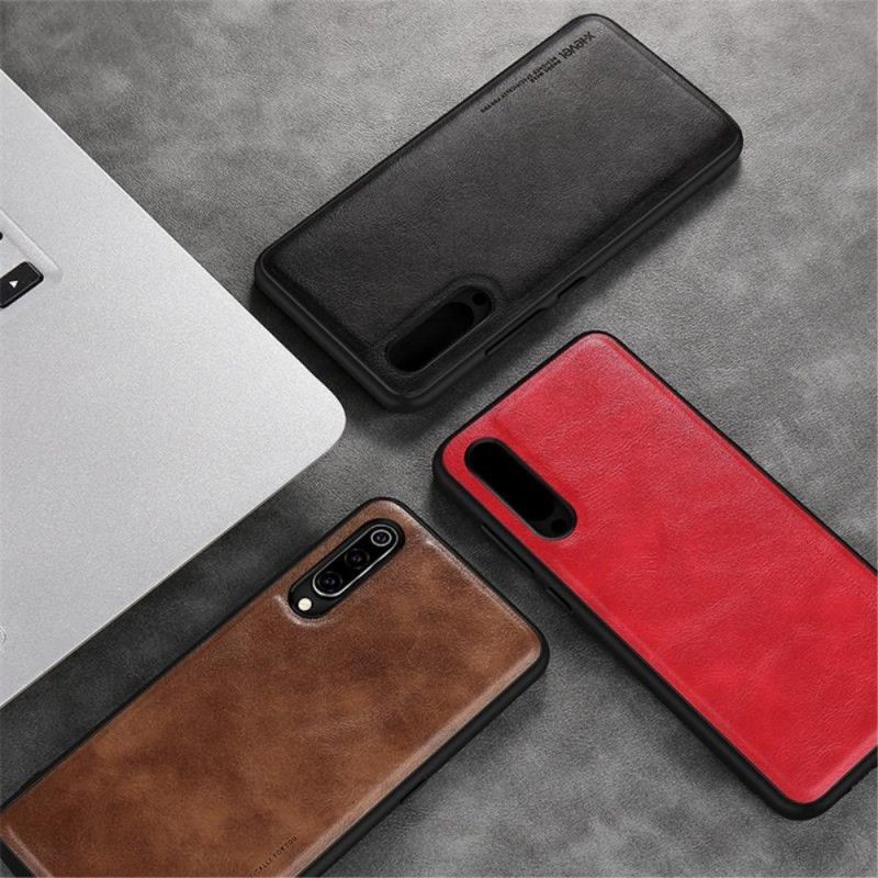 Case Kuoret Xiaomi Mi 9 Punainen Musta Puhelinkuoret Vintage Nahkaefekti