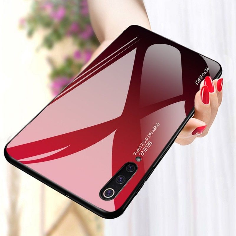 Kuori Xiaomi Mi 9 Vihreä Punainen Galvanoitu Väri Suojakuori