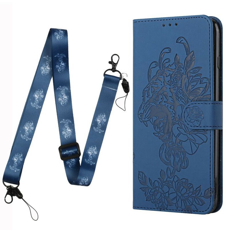 Flip Kotelot iPhone 13 Mini Tiger Baroque Strap