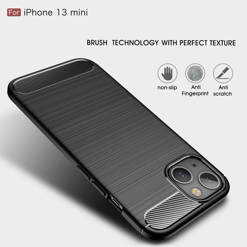 Kuori Case iPhone 13 Mini Puhelinkuoret Harjattua Hiilikuitua