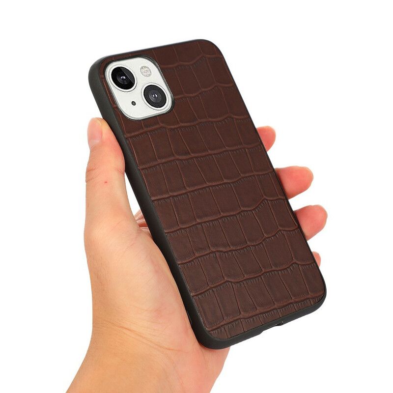 Kuori iPhone 13 Mini Aitoa Krokotiilinahkaa
