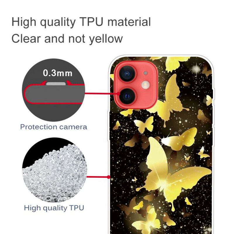 Kuori iPhone 13 Mini Perhoset Perhoset