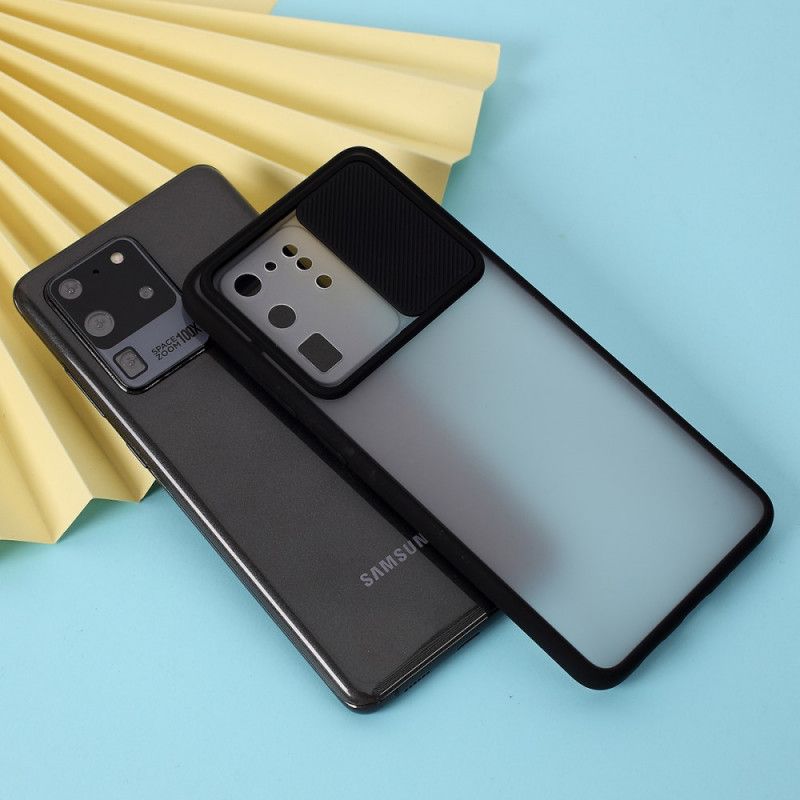 Case Kuoret Samsung Galaxy S20 Ultra Punainen Musta Puhelinkuoret Hybridi Suojaa Valokuvamoduulia
