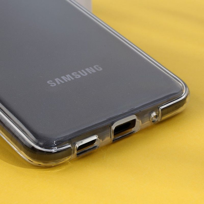 Kuori Samsung Galaxy S20 Ultra Musta Läpinäkyvät Värilliset Reunat