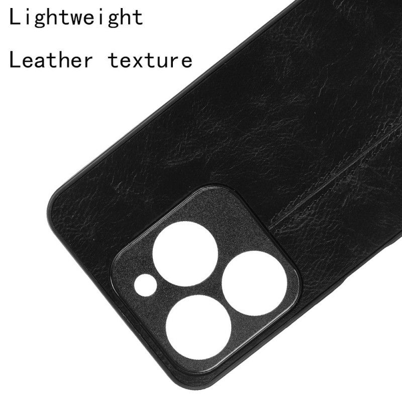 Kuori Realme C61 Ommeltu Nahkajäljitelmä