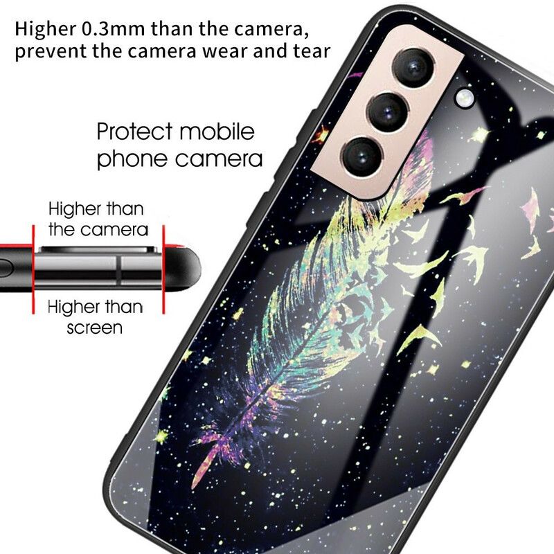 Kuori Samsung Galaxy S21 Fe Feather Tempered Glass Suojakuori