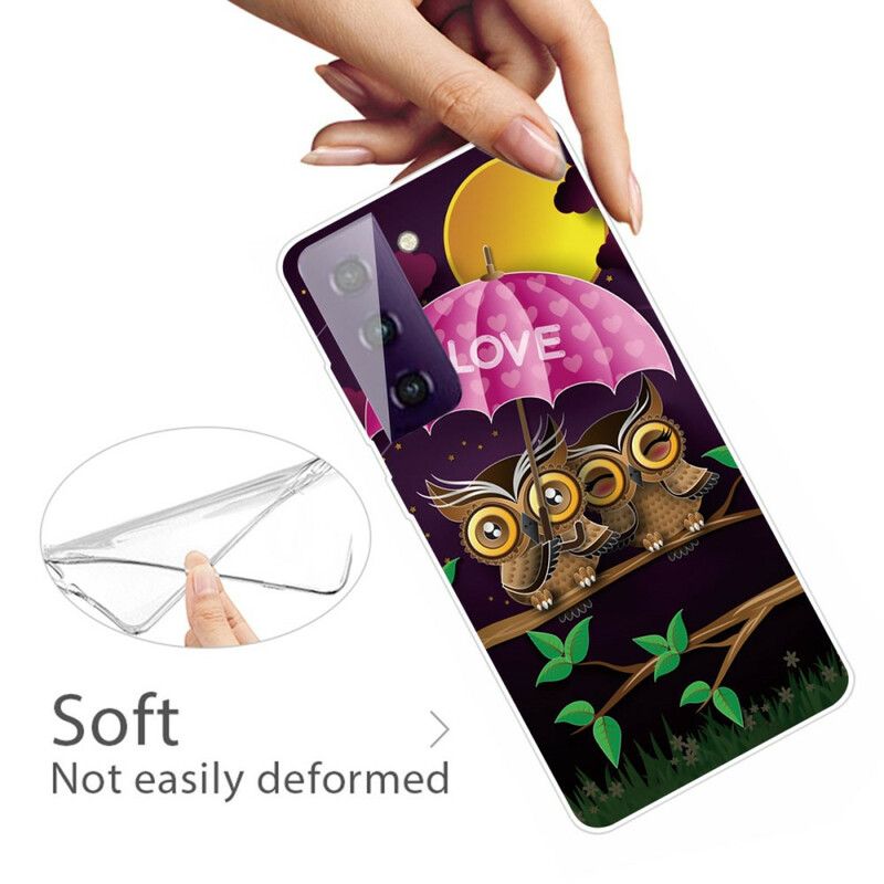 Kuori Samsung Galaxy S21 Fe Joustavat Rakkauspöllöt