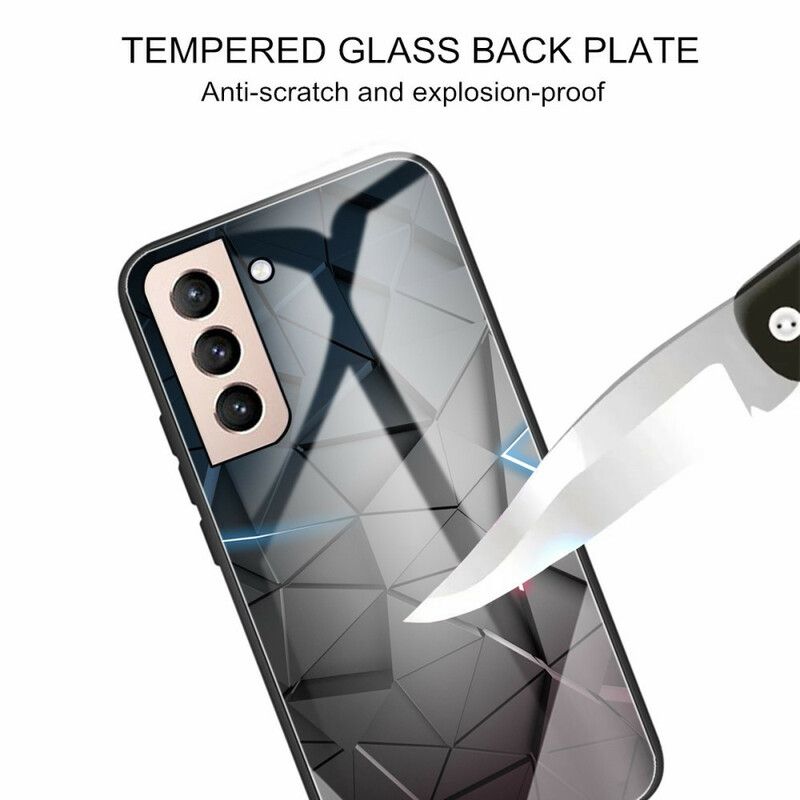 Kuori Samsung Galaxy S21 Fe Karkaistu Lasigeometria Suojakuori