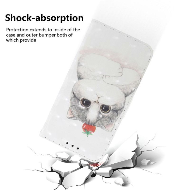 Kotelot Xiaomi Redmi Note 14s Kissa Ja Mansikka Avainnauha Suojakuori