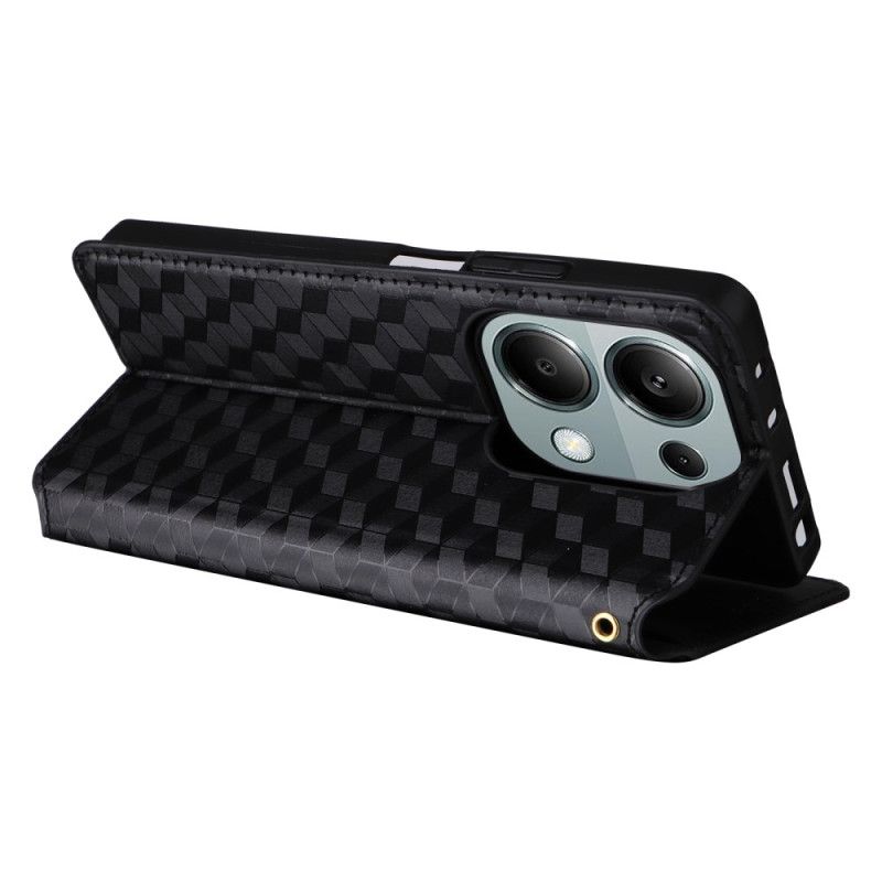 Nahkakotelo Xiaomi Redmi Note 14s Puhelinkuoret Timanttikuvio