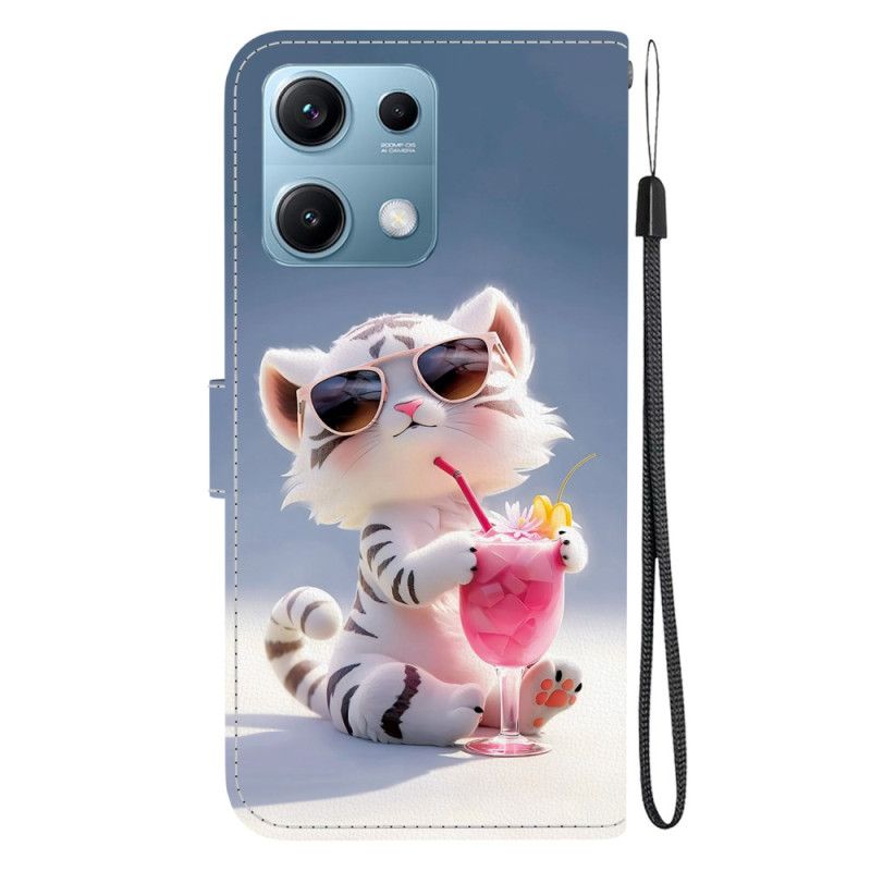 Nahkakotelo Xiaomi Redmi Note 14s Tiikerikuvio