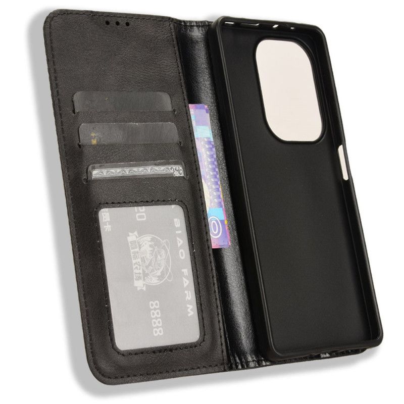 Nahkakotelo Xiaomi Redmi Note 14s Vintage-tyylinen