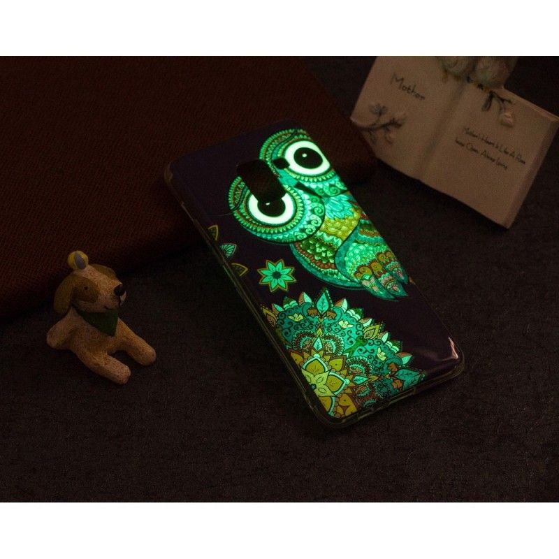 Case Kuoret Samsung Galaxy A8 Puhelinkuoret Fluoresoiva Mandalapöllö