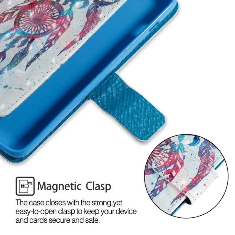 Flip Case Samsung Galaxy A8 Kolmiulotteinen Värikäs Unensieppari
