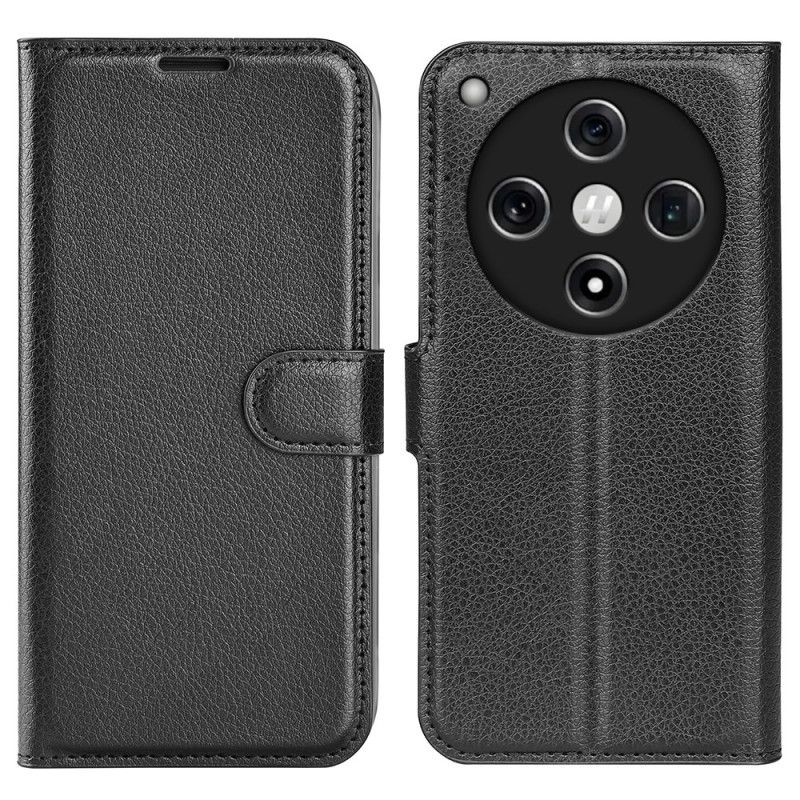 Kotelot Oppo Find X8 Klassinen Litsikuvioinen Nahka Suojakuori