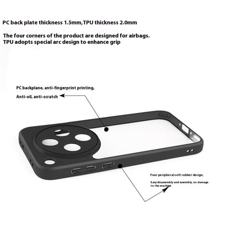 Kuori Oppo Find X8 Hybridi Kirkas Suojakuori