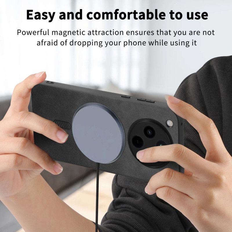 Kuori Oppo Find X8 Magsafe-yhteensopiva Nahkaefekti