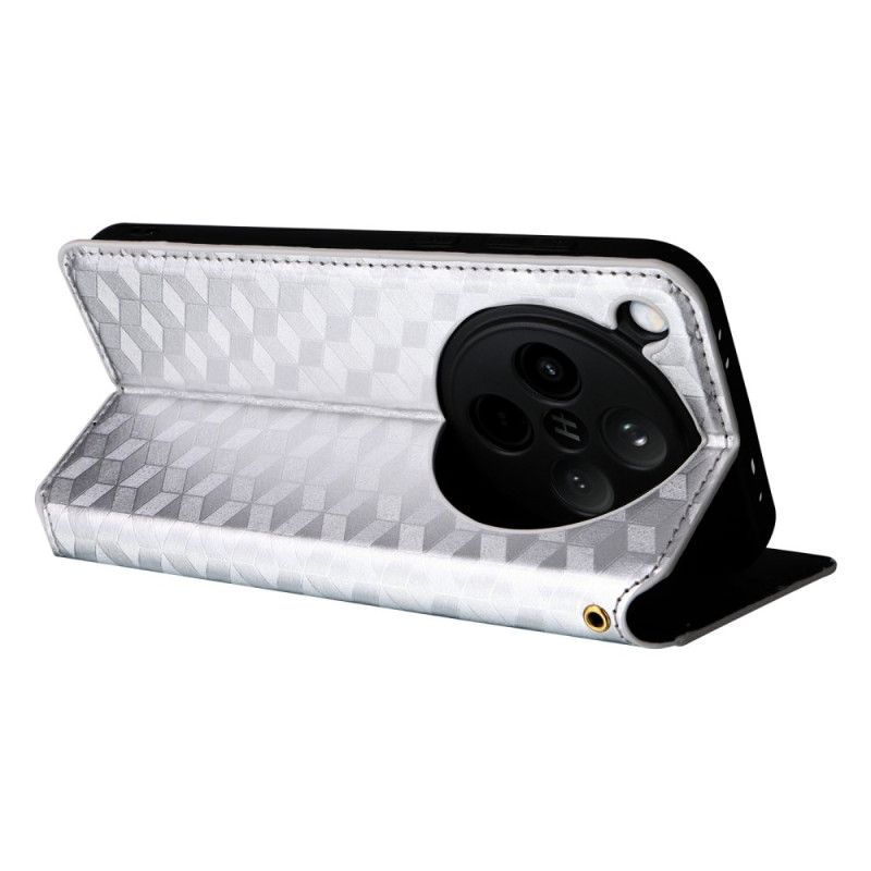 Nahkakotelo Oppo Find X8 3d-timantit