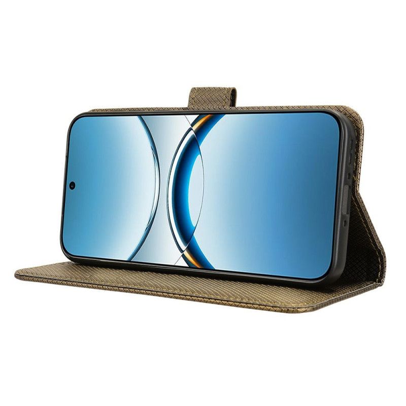 Nahkakotelo Oppo Find X8 Hihna Pilkut