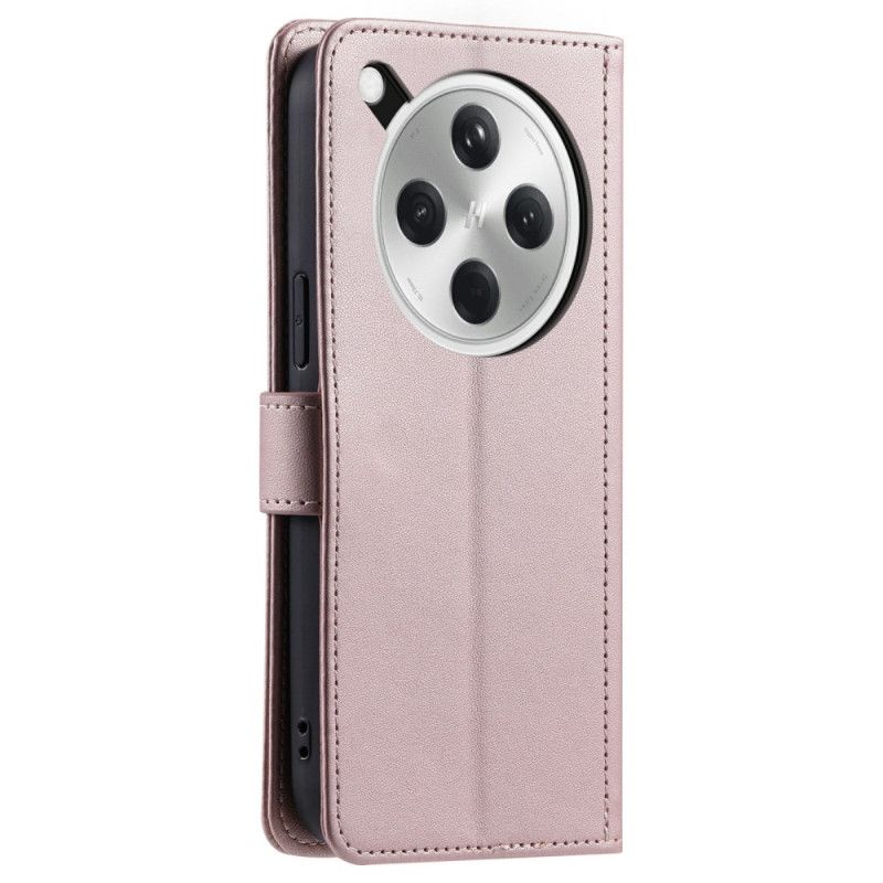 Nahkakotelo Oppo Find X8 Tikattu Hihna Ja Olkahihna