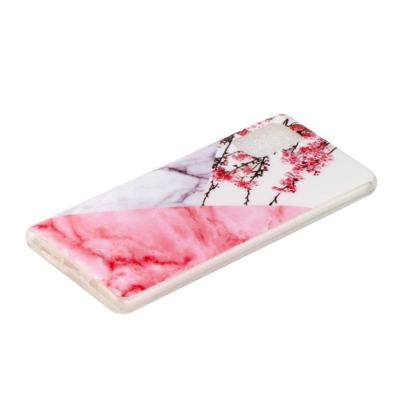 Case Kuoret Samsung Galaxy A51 5G Puhelinkuoret Marmoroitu Luumu Kukkii
