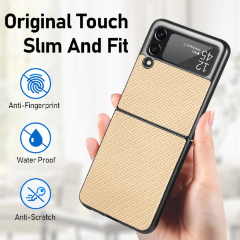 Kuori Samsung Galaxy Z Flip 3 5g Teksturoitu Hiilikuitu Suojakuori
