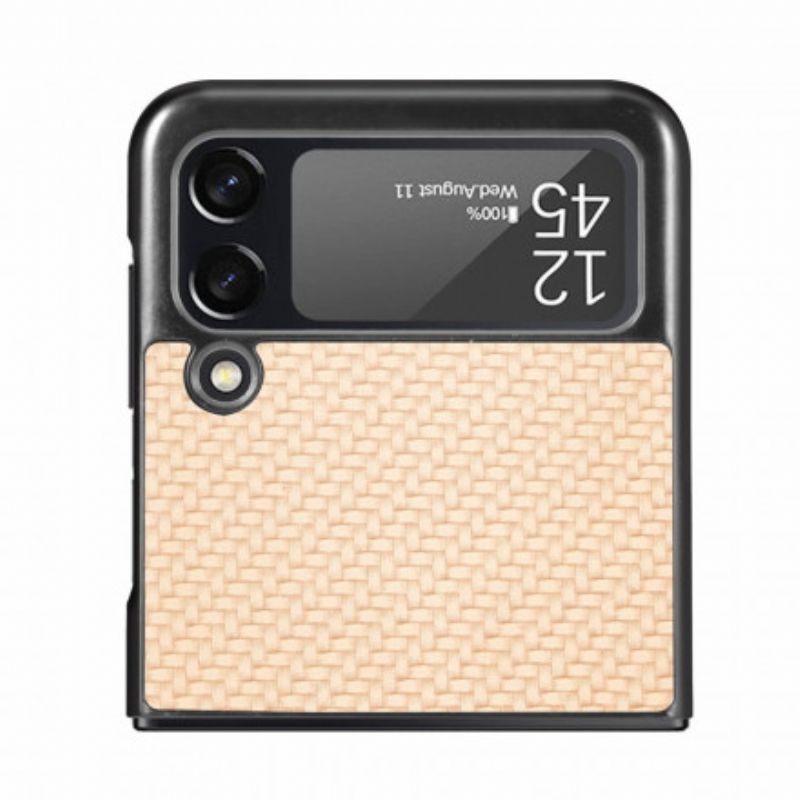 Kuori Samsung Galaxy Z Flip 3 5g Teksturoitu Hiilikuitu Suojakuori