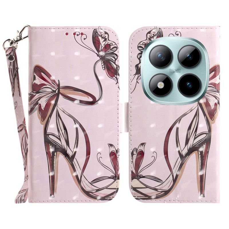 Kotelot Xiaomi Redmi Note 15 Pro Plus 5g Hihnoilla Koristeltu Korkokenkä Suojakuori