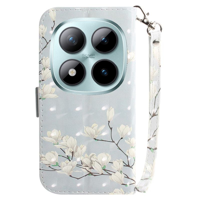 Kotelot Xiaomi Redmi Note 15 Pro Plus 5g Hihnoilla Koristeltu Magnolia