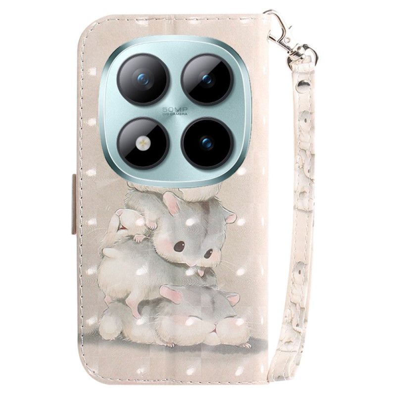 Kotelot Xiaomi Redmi Note 15 Pro Plus 5g Kasa Hamsterit Hihnalla Suojakuori