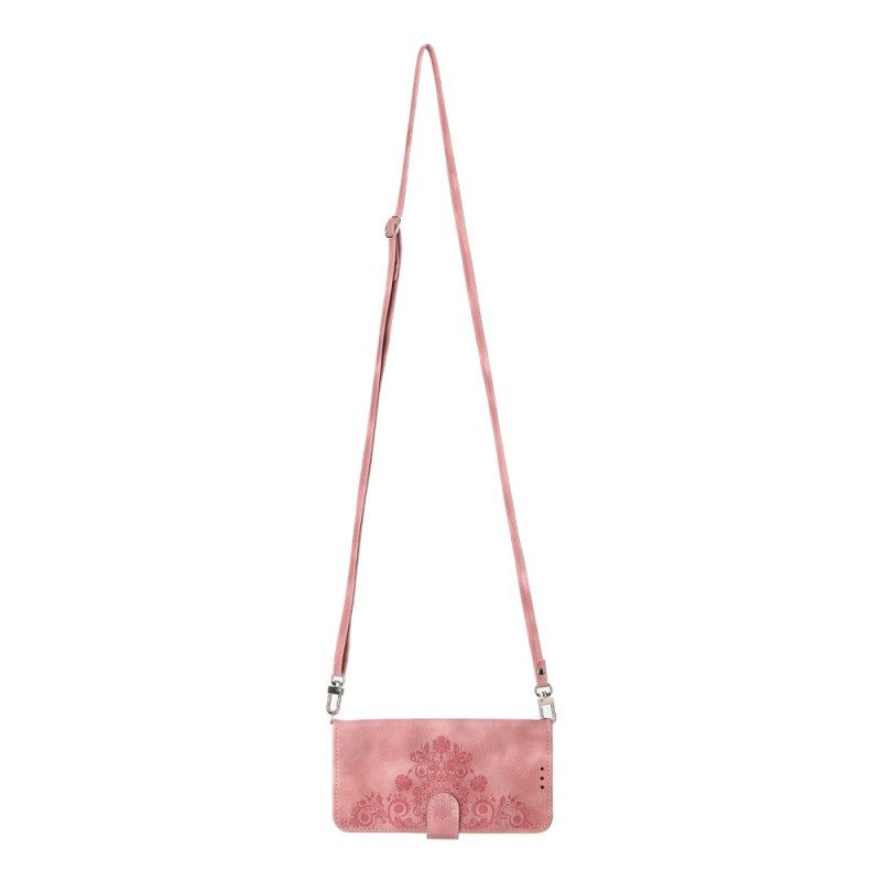 Kotelot Xiaomi Redmi Note 15 Pro Plus 5g Kukkakuvio Olkahihnalla Ja Hihnalla Suojakuori