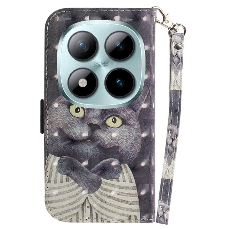 Kotelot Xiaomi Redmi Note 15 Pro Plus 5g Puhelinkuoret Harmaa Kissa Hihnalla