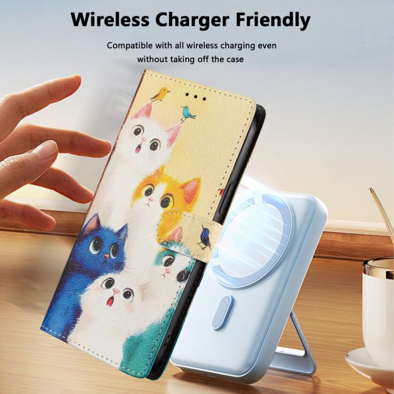 Kotelot Xiaomi Redmi Note 15 Pro Plus 5g Värikkäitä Kissoja