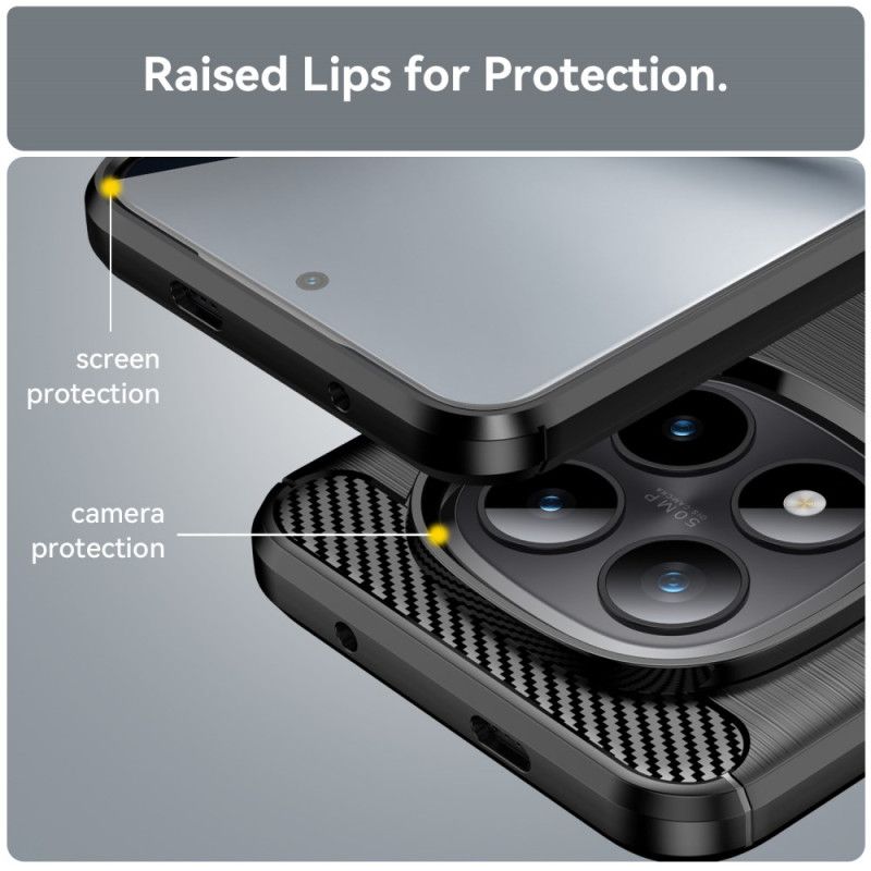 Kuori Xiaomi Redmi Note 15 Pro Plus 5g Harjattu Hiilikuitu